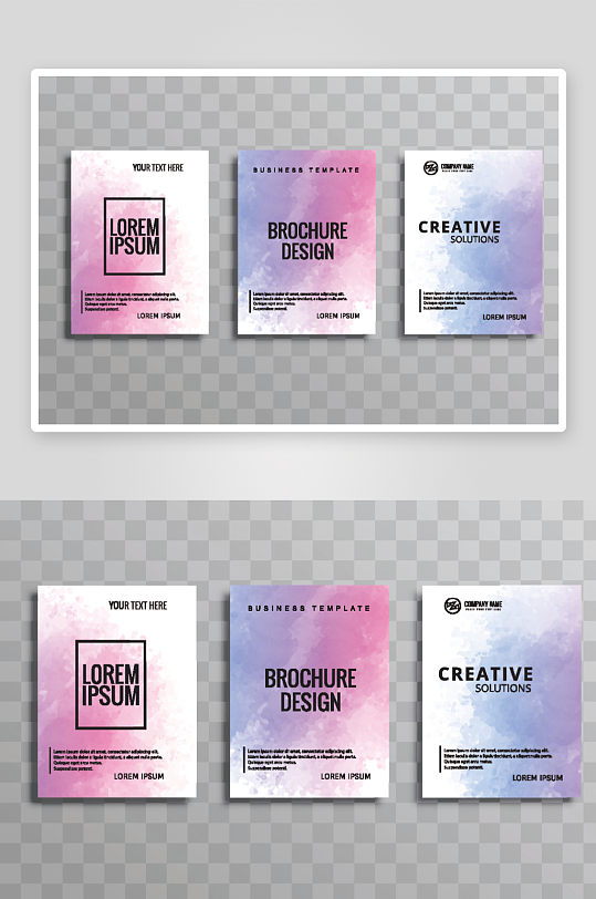 矢量时尚画册封面-众图网