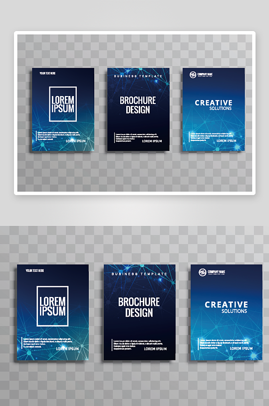 矢量时尚画册封面-众图网