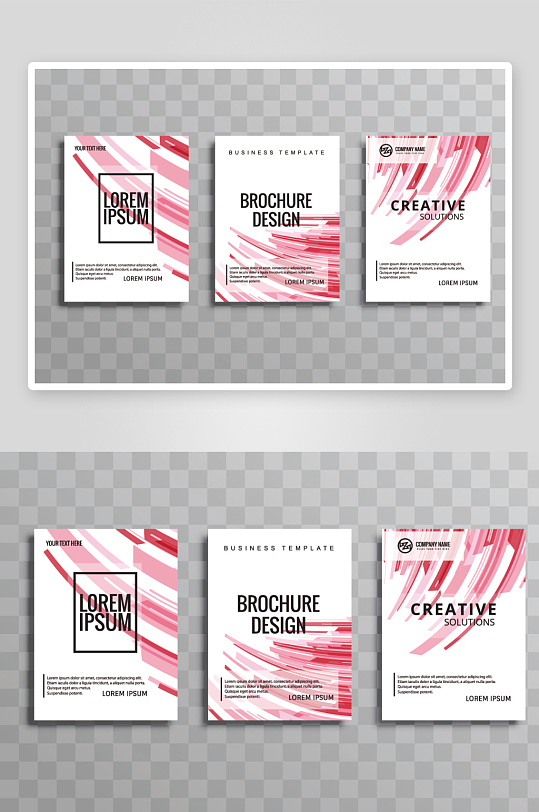 矢量时尚画册封面-众图网