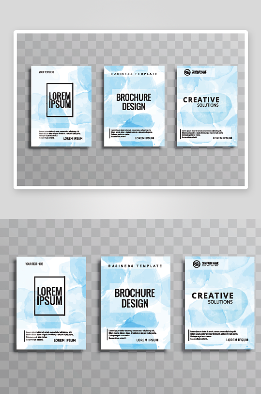 矢量时尚画册封面-众图网