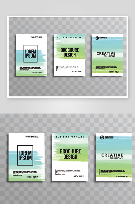 矢量时尚画册封面-众图网