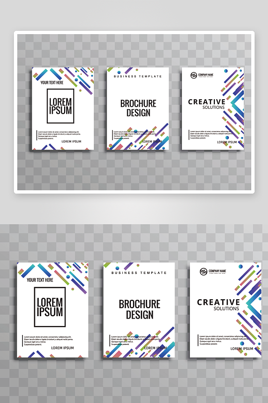 矢量时尚画册封面-众图网