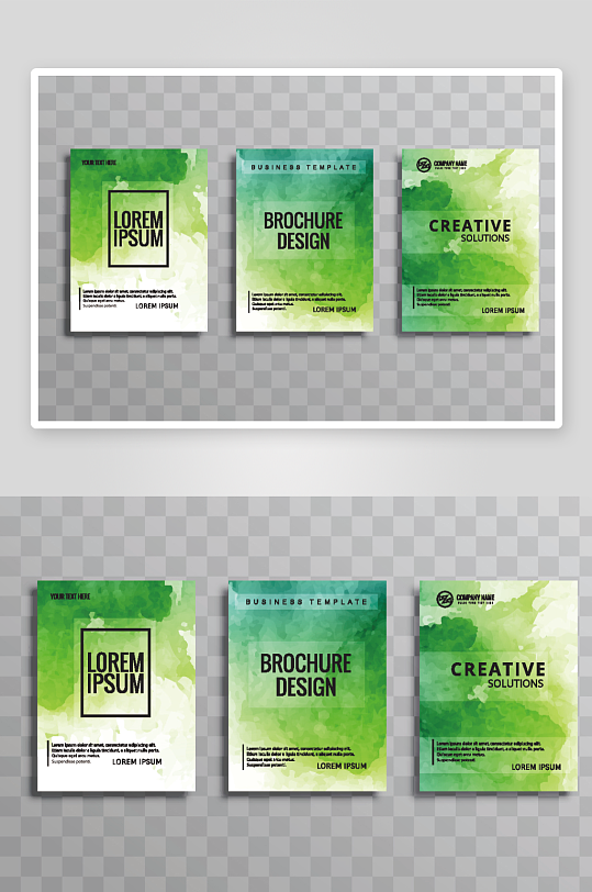 矢量时尚画册封面-众图网