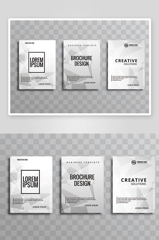 矢量时尚画册封面-众图网