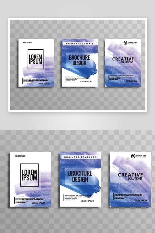 矢量时尚画册封面-众图网