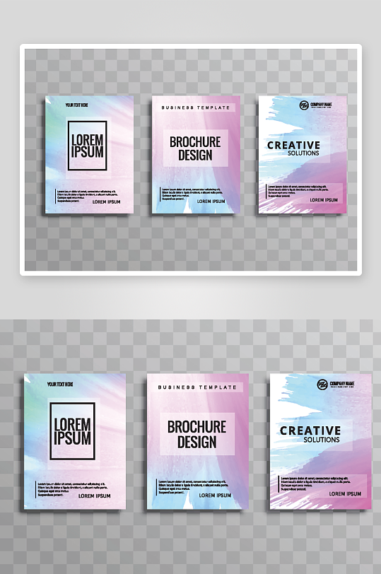 矢量时尚画册封面-众图网