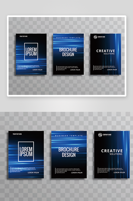 矢量时尚画册封面-众图网