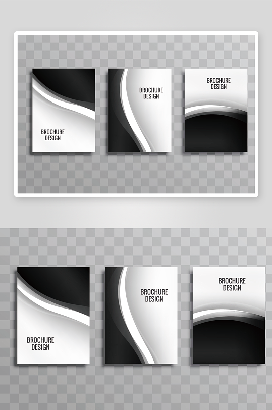 矢量时尚画册封面-众图网