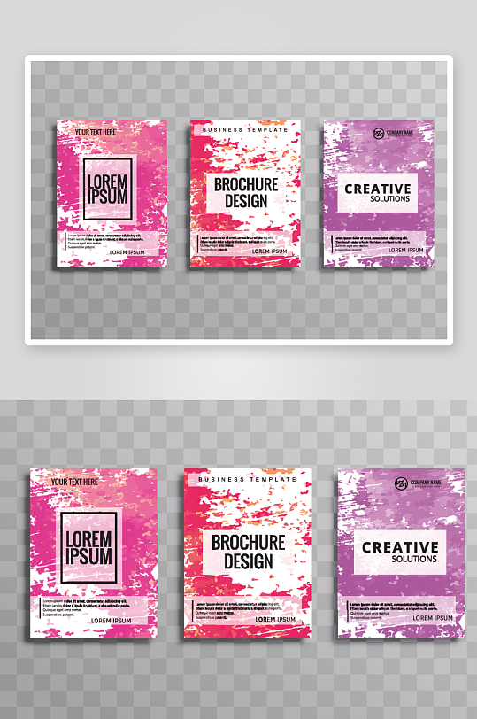 矢量时尚画册封面-众图网