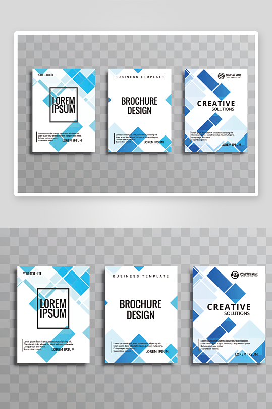 矢量时尚画册封面-众图网