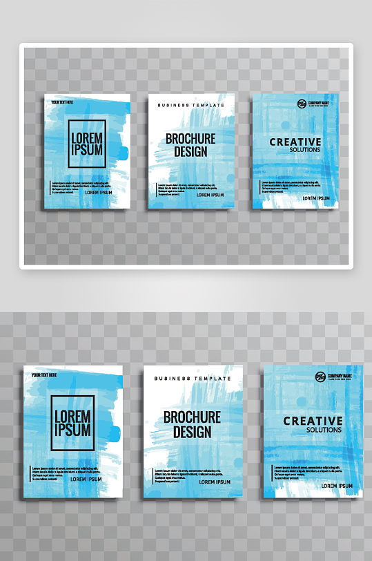 矢量时尚画册封面-众图网