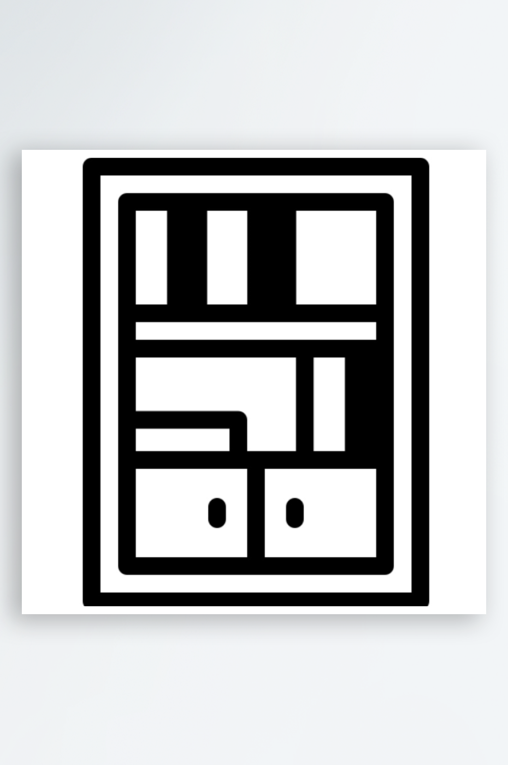矢量线性家具图标元素素材