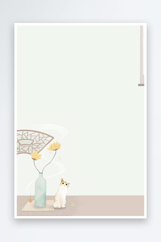 创意简约信纸背景模板-众图网