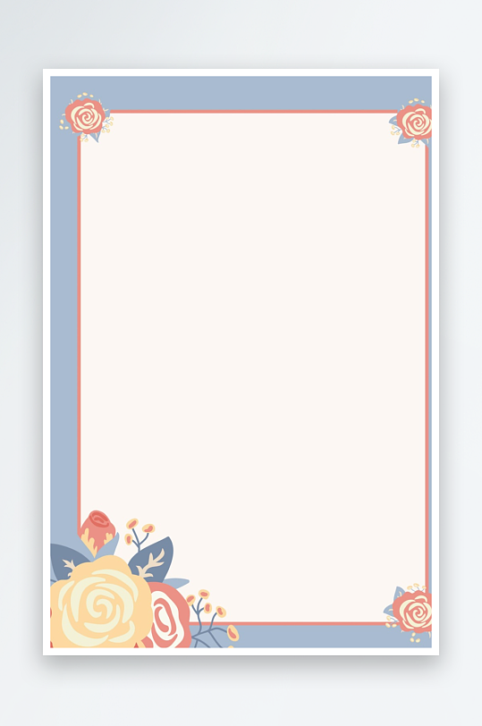 创意简约信纸背景模板-众图网