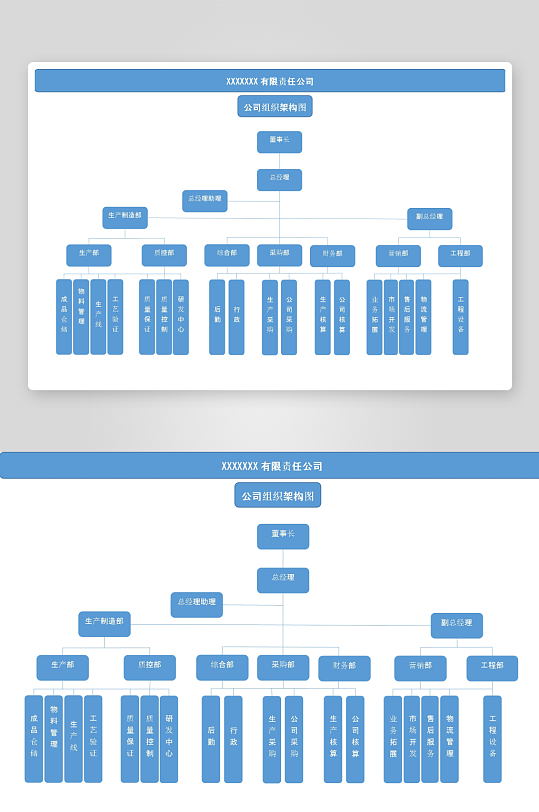 创意简约组织架构图模板-众图网