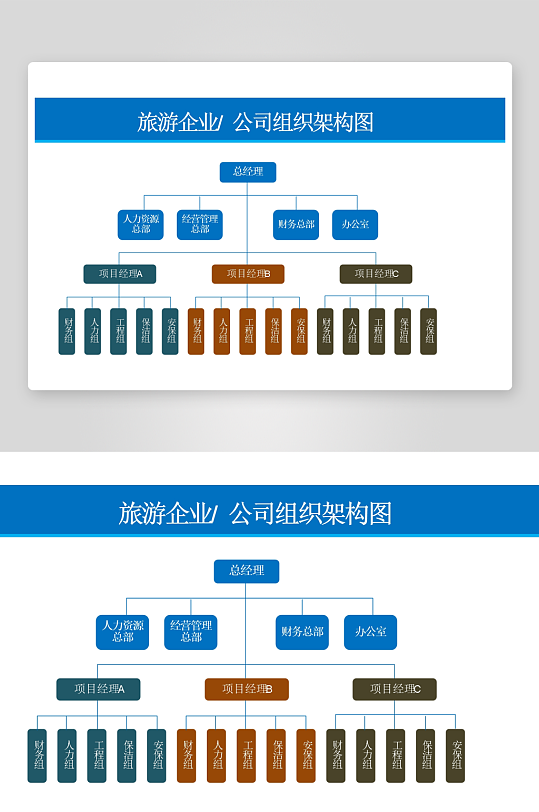 创意简约组织架构图模板-众图网