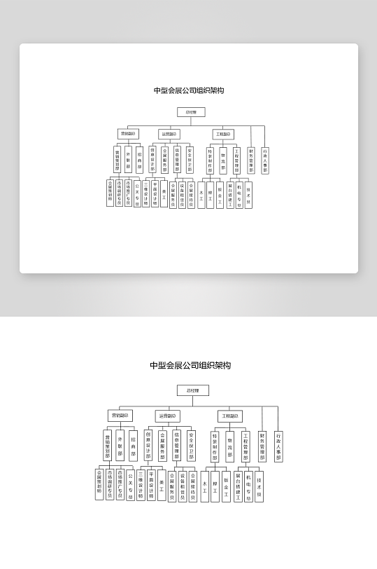 创意简约组织架构图模板-众图网