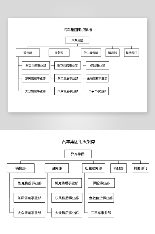 创意简约组织架构图模板-众图网