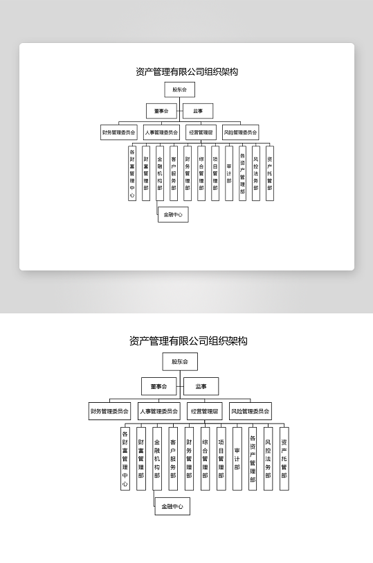 创意简约组织架构图模板-众图网
