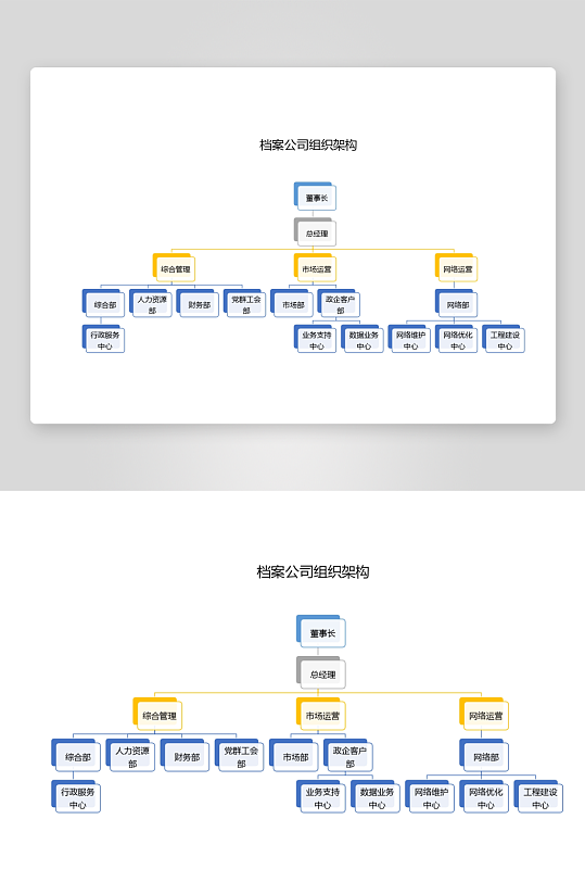 创意简约组织架构图模板-众图网