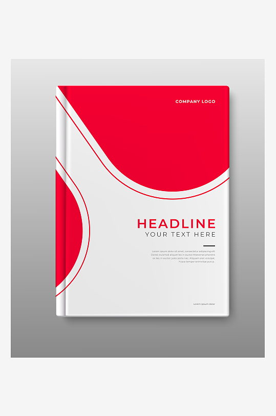 创意矢量画册封面背景-众图网