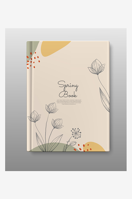 创意矢量画册封面背景-众图网