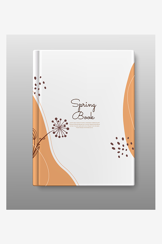 创意矢量画册封面背景-众图网