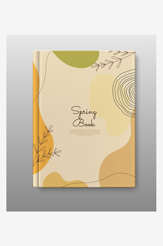 创意矢量画册封面背景-众图网