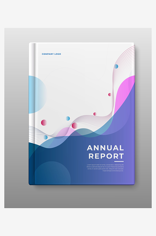 创意矢量画册封面背景-众图网