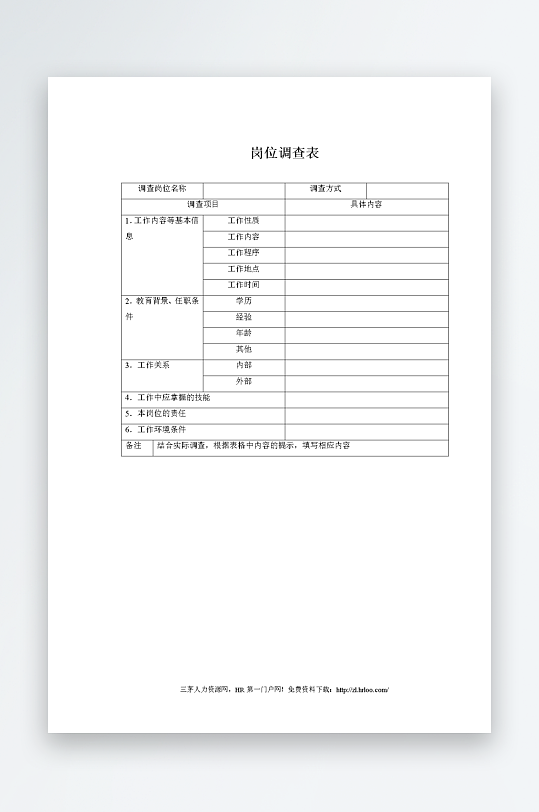 公司员工岗位职责模板-众图网