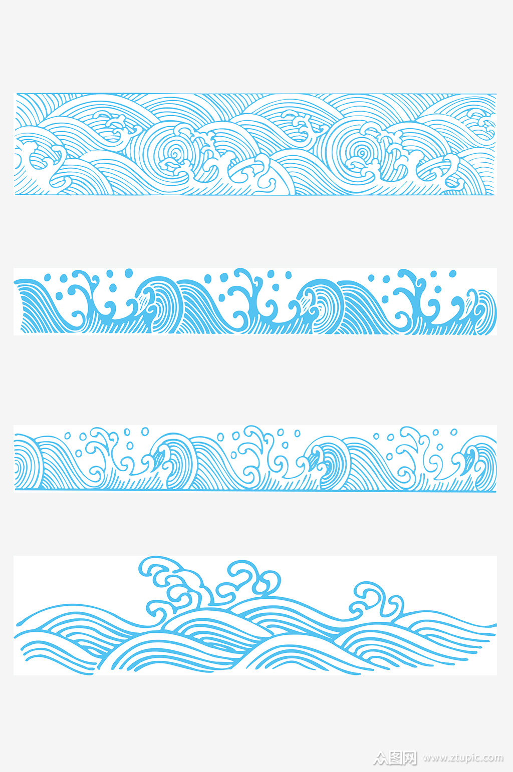 水波纹矢量背景素材