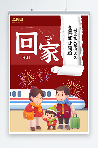春节回家宣传海报