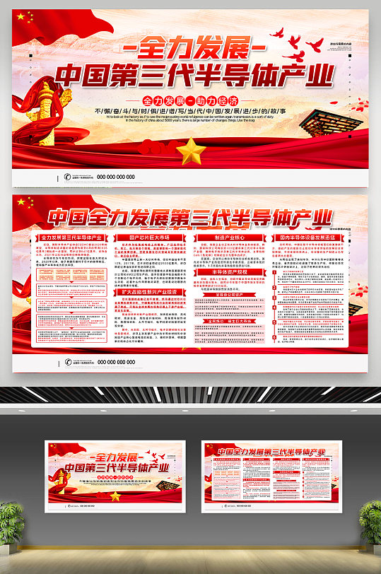 中国第三代半导体宣传展板