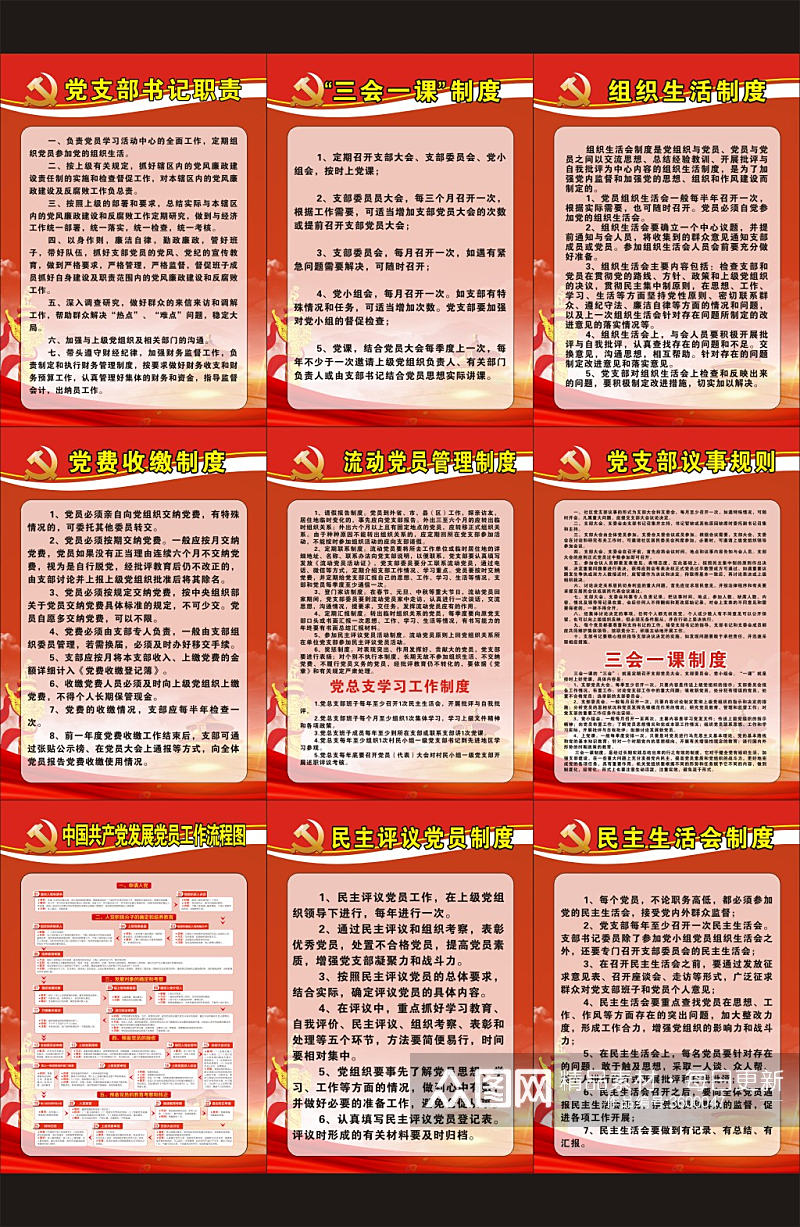 中国共产党党建室制度素材