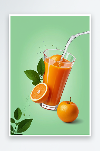 鲜榨果汁海报图片