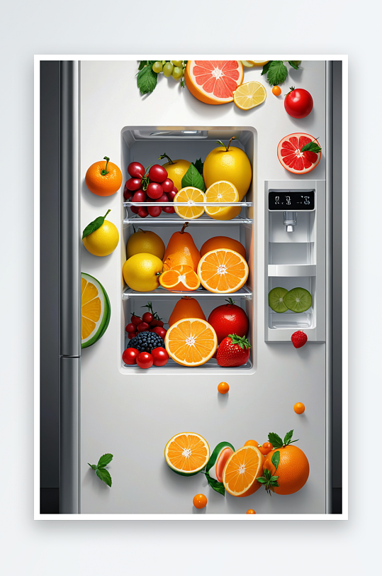 冰箱饮料水果蔬菜食物