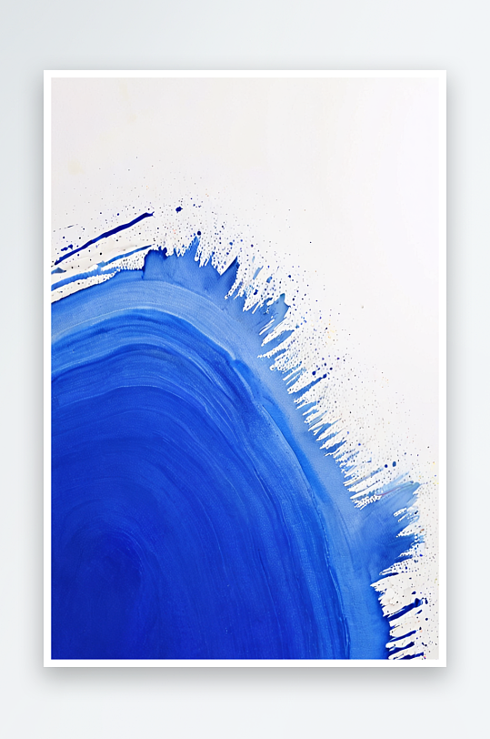 抽象背景与条纹的蓝色油漆或水彩在白表为文