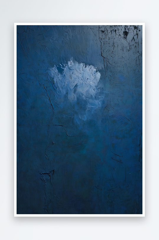 暗蓝色涂料在水泥墙面混凝土纹理背景抽象材