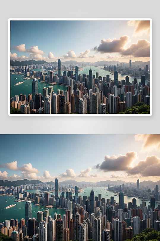 香港天际线高清图片