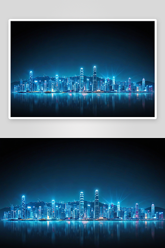 香港科技建设城市建筑背景图片