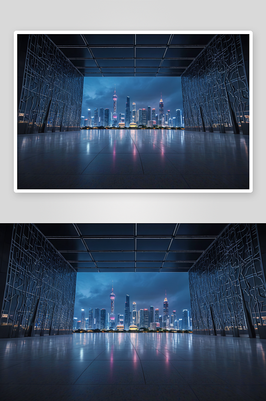 深圳城市建筑空间科技背景图片