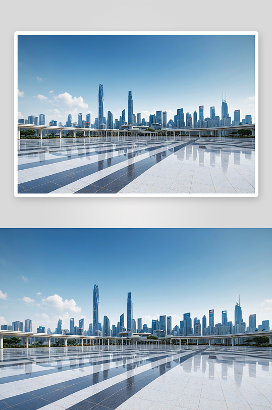 深圳城市建筑地板广场背景图片