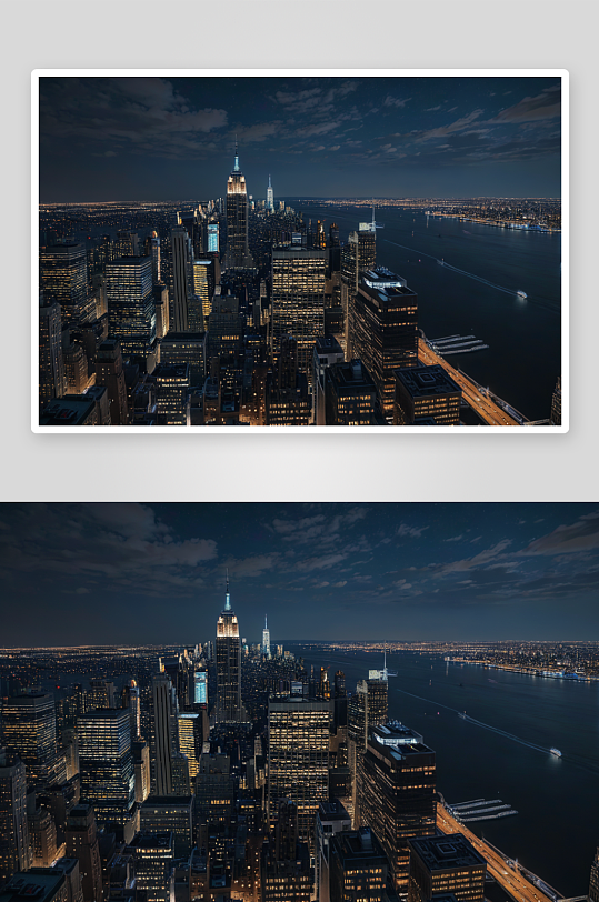 纽约夜景高清图片