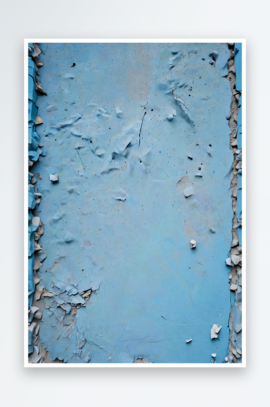 蓝色水泥和垃圾纹理背景水平空白混凝土墙罗