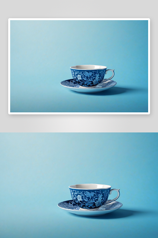 蓝色背景维生素片图