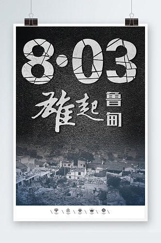 云南鲁甸大地震海报