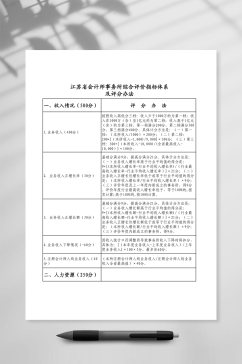 江苏省会计师事务所综合评价及评分方法