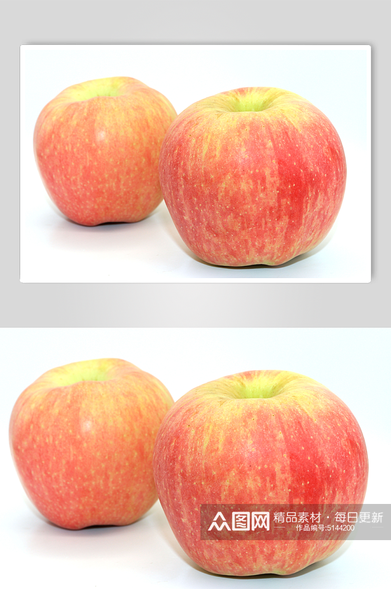 苹果红富士水果苹果素材