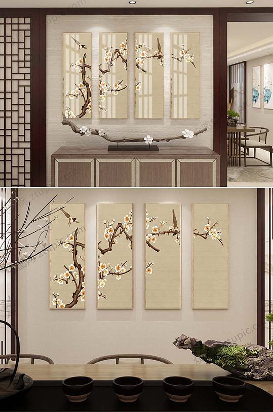 四联新中式装饰挂画-众图网