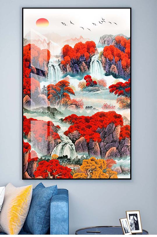 隔断中式装饰挂画-众图网